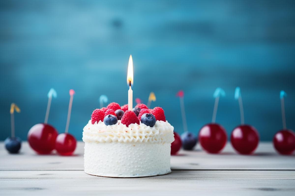Elegant mini celebration cake